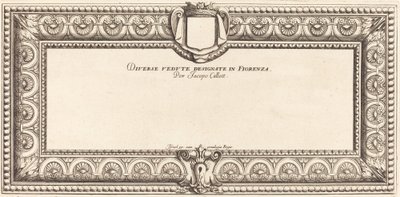 Titelside til Callots "Various Italian Landscapes" af Francois Collignon