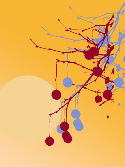 blodig sommer, 2016, (screenprint) af Francois Domain