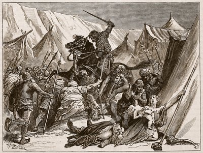 Robert af Normandiet samler korsfarerne, illustration fra 