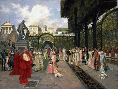 Napoleon I og kongen af Rom ved Saint-Cloud i 1811