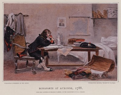 Napoleon ved Auxonne af Francois Flameng