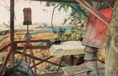 Observationspost for General Mangin, 18. juli 1918, Villers-Cotterets, Aisne, Frankrig, 1926. af Francois Flameng