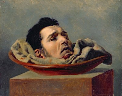 Guillotineret leder af et parmord henrettet i Puy i 1825 af Francois Gabriel de Becdelievre