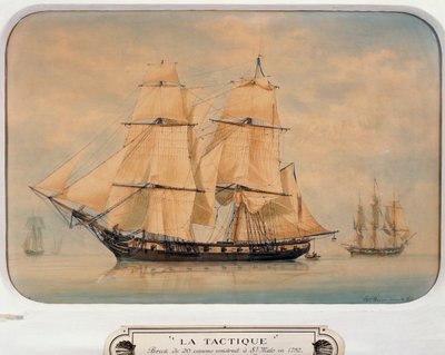 Taktisk brig, bygget i 1792, af Francois Roux (1811-1882), Frankrig af Francois Geoffroy Roux
