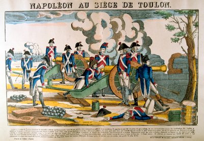 Napoleon ved belejringen af Toulon, 1793, c1835 af Francois Georgin