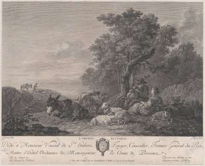 The Rustic Orpheus, slutningen af det 18., begyndelsen af det 19. århundrede. af Francois Godefroy