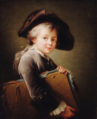 En ung dreng med en portefølje, 1760 af Francois Hubert Drouais