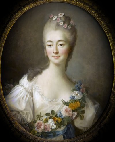 Jeanne Bécu, grevinde Du Barry 1743-1793 som Flora af Francois Hubert Drouais