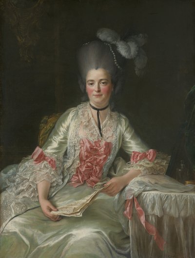 Marie Rinteau, kaldet Mademoiselle de Verrières, 1761. af Francois Hubert Drouais