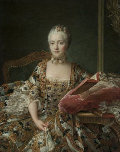 Portræt af Marquise d"Aguirandes, 1759 af Francois Hubert Drouais