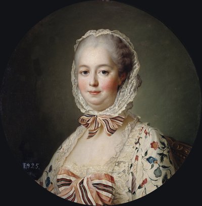 Portræt af Marquise de Pompadour (1721-1764) - Francois Hubert Drouais (1727-1775). olie på lærred af Francois Hubert Drouais