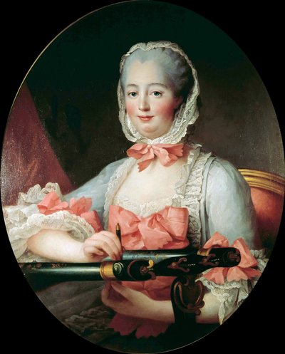 Portræt af Marquise de Pompadour 1721-1764, ca. 1763. af Francois Hubert Drouais