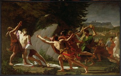 Caius Gracchus død (ca. 159-121 f.Kr.) 1792-97 af Francois Jean Baptiste Topino Lebrun