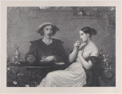 Caféen, 1840. af Francois Joseph Aime de Lemud