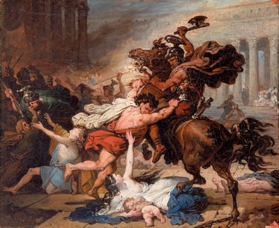 Romernes ødelæggelse af Jerusalem af François Joseph Heim