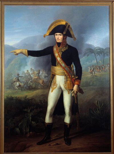 Portræt i foden af general Charles Leclerc (1772-1802) Maleri af Francois Joseph Kinson (1771-1839) Malmaison fra det 19. århundrede, musee du chateau af Francois Josephe Kinson