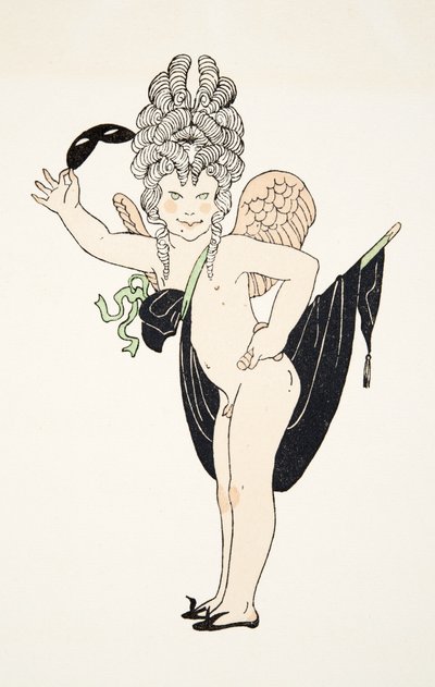 Cherub fra Personages de Comedie, pub. 1922 (stenciltryk) af Francois Louis Schmied