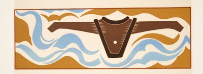 Grafisk illustration fra Prometheus Enchained af Aeschylus, pub. 1941 (stenciltryk) af Francois Louis Schmied