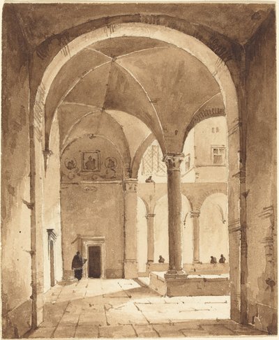 Et Kloster af Francois Marius Granet