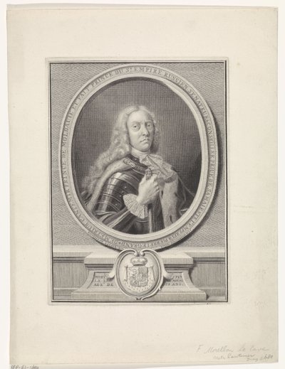 Portræt af Dimitrie Cantemir (1673-1723) af Francois Morellon la Cave