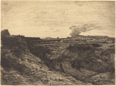 Stenbrud nær Montmartre af Francois Nicolas Chifflart