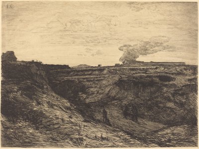 Stenbrud nær Montmartre af Francois Nicolas Chifflart