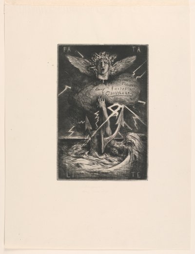 Titelside for "Tolv raderinger" af Francois Nicolas Chifflart