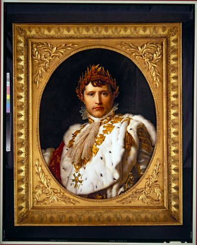 Et portræt af Napoleon, udateret (olie på lærred, oval) af Francois Pascal Simon Baron Gerard