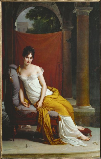 Mme Recamier (maleri på lærred) af Francois Pascal Simon Baron Gerard