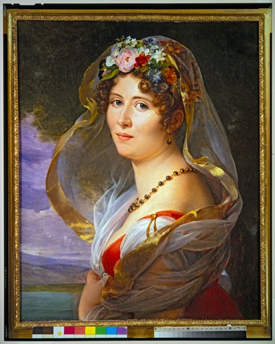 Portræt af Constance Ossolinska Lubienska, udateret (olie på lærred) af Francois Pascal Simon Baron Gerard
