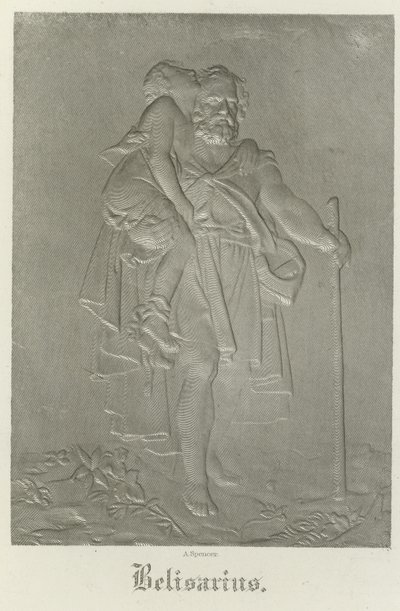 Belisarius bærer sin unge guide af Francois Pascal Simon Gerard