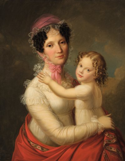 Eleonora Mayer, Freifrau zu Gravenegg med datteren Isabella af Francois Pascal Simon Gerard