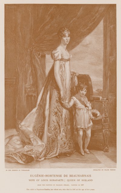 Eugene-Hortense de Beauharnais og Napoleon-Charles af Francois Pascal Simon Gerard