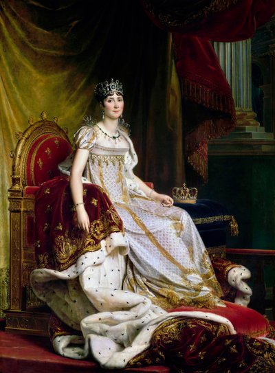 Joséphine de Beauharnais, den første hustru til Napoléon Bonaparte 1763-1814 i kroningskostume, 1807-1808 af Francois Pascal Simon Gerard
