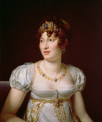 Portræt af Caroline Murat af Francois Pascal Simon Gerard