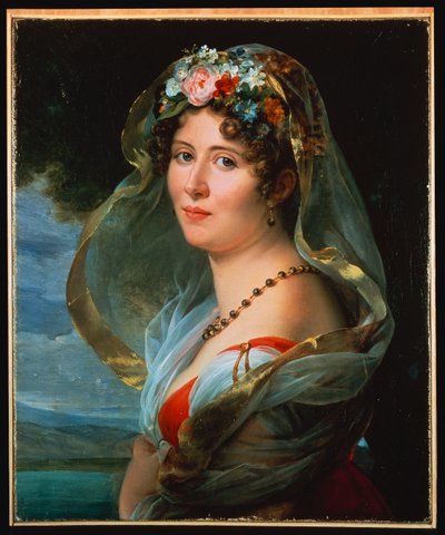 Portræt af Constance Ossolinska Lubienska af Francois Pascal Simon Gerard