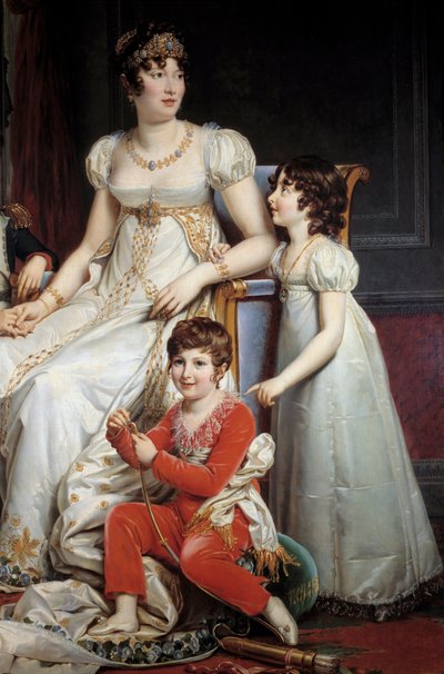 Portrait of Marie-Annonciade known as Caroline Bonapartedani af Francois Pascal Simon Gerard