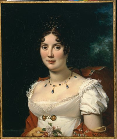 Portræt af en Dame af Francois Pascal Simon Gerard