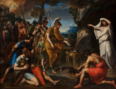 Æneas og den cumaeiske sibylle af Francois Perrier