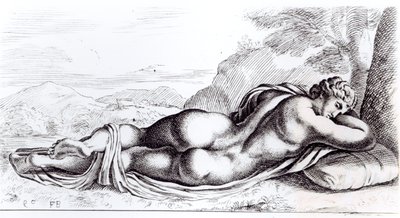 Hermafrodit i Borghese-haven, ca. 1653 af Francois Perrier