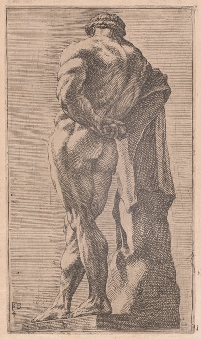 Farnese Hercules, set bagfra [plade 4] af Francois Perrier