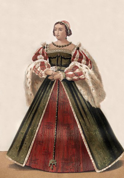 Eleonore af Østrig (litografi) af Francois Roger de Gaignieres