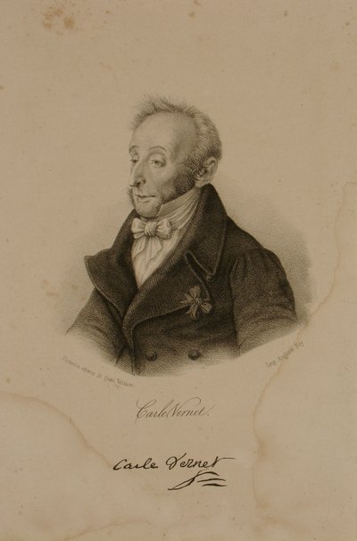 Antoine Charles Horace Vernet, kendt som Carle Vernet (1758-1836) af Francois Seraphin Delpech