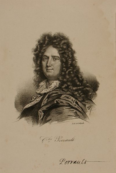 Portræt af Charles Perrault (1628-1703) af Francois Seraphin Delpech