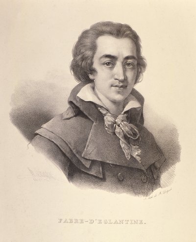 Portræt af Fabre dEglantine (1750-94), 1825 af Francois Seraphin Delpech