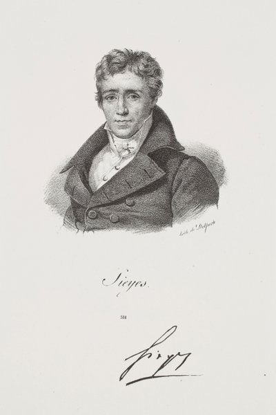 Portræt af Emmanuel Joseph Sieyès af Francois Seraphin Delpech