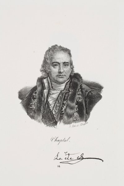 Portræt af Jean Antoine Chaptal af Francois Seraphin Delpech