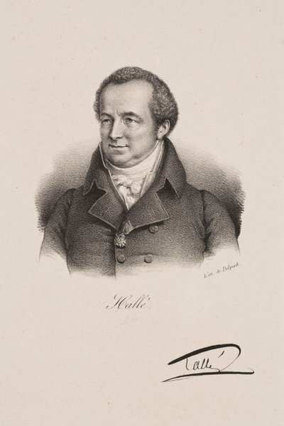 Portræt af Karl Halle af Francois Seraphin Delpech