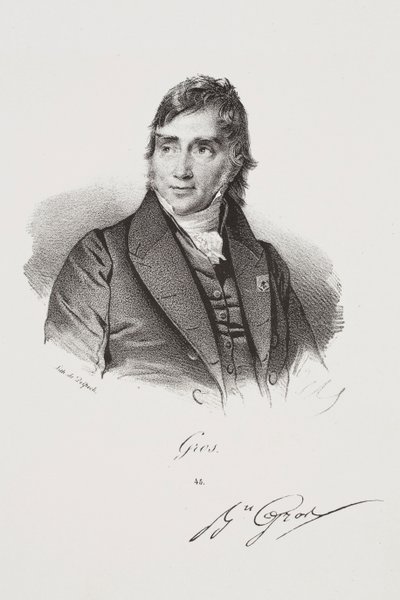 Portræt af kunstneren Antoine-Jean Gros af Francois Seraphin Delpech