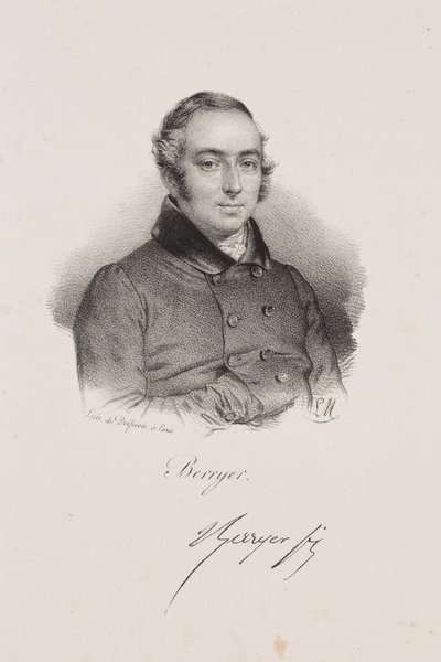 Portræt af politikeren Pierre-Antoine Berryer af Francois Seraphin Delpech